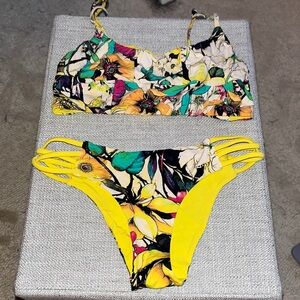 Yellow floral San Lorenzo bikini
